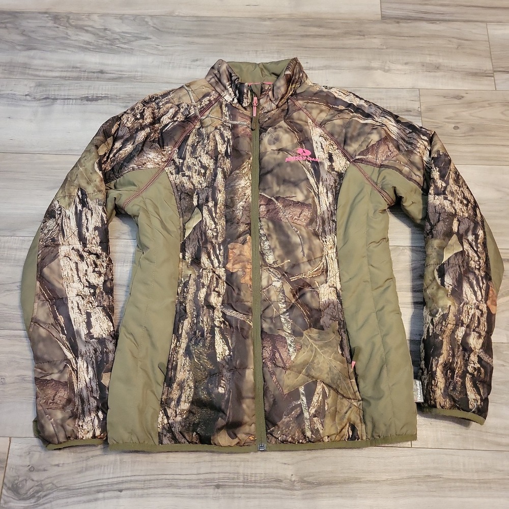 Ladies Mossy Oak Camouflage Smal Puffer Thinsulate Jacket